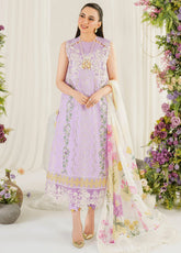 Pretty In Pink By Asifa And Nabeel Embroidered Lawn Suit Unstitched 3 Piece AN24L PP-8 Babys Breath – Summer Collection